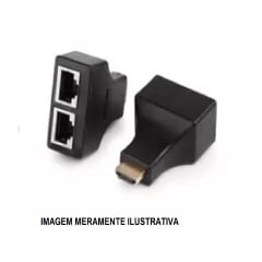 EXTENSOR HDMI 30 METROS VIA CABO DE REDE + RJ45 2 VIAS - SWTEC